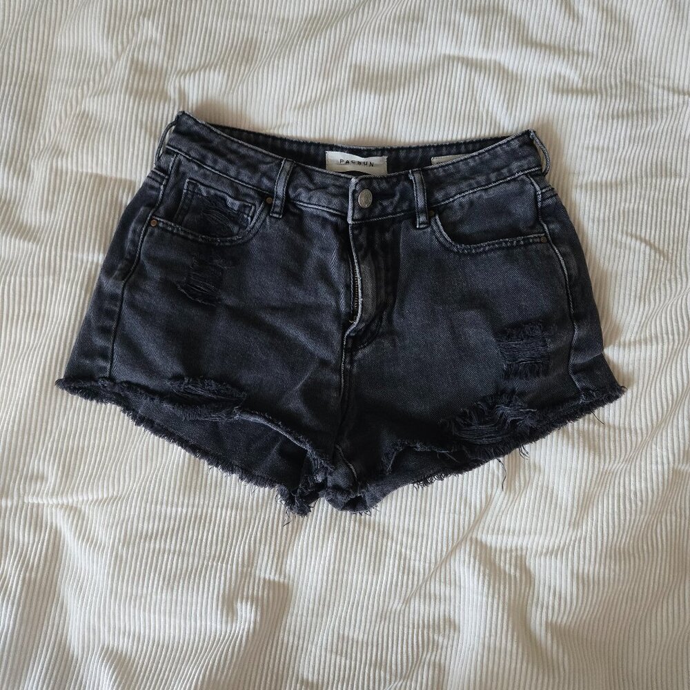 Women's Pacsun Black High Rise Festival Short - 26